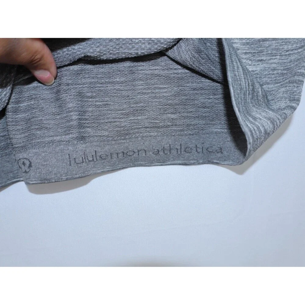 Lululemon Swiftly Tech Shirt Tee Womens 8 Gray Short Sleeve Workout Gym ( USED )